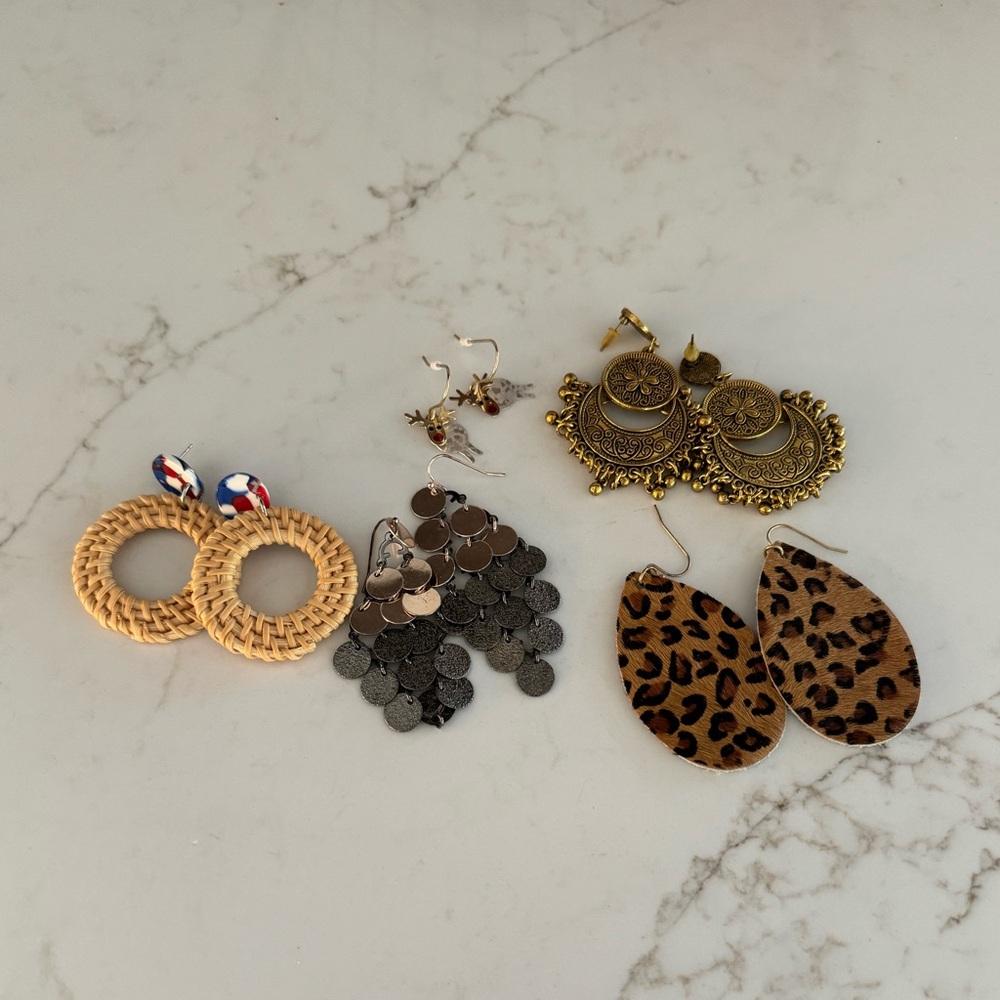 Set of 5 earrings